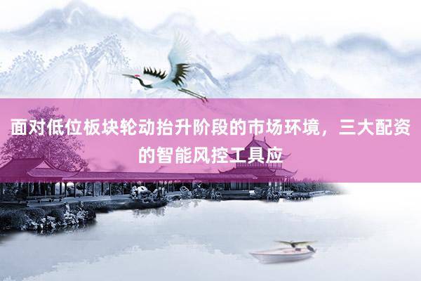 面对低位板块轮动抬升阶段的市场环境，三大配资的智能风控工具应