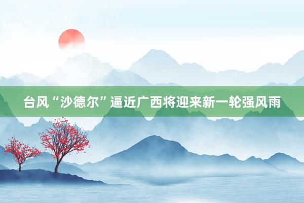 台风“沙德尔”逼近广西将迎来新一轮强风雨