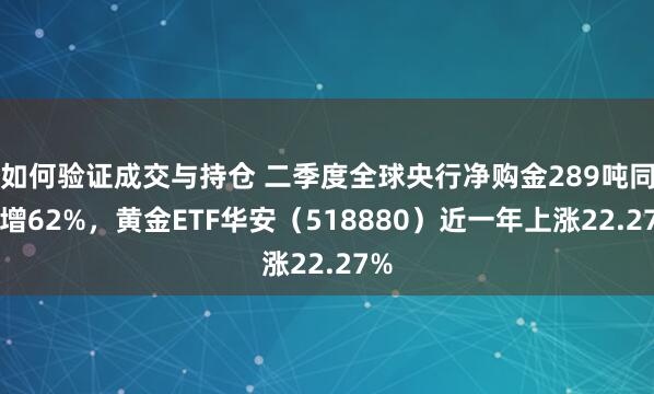 如何验证成交与持仓 二季度全球央行净购金289吨同比增62%，黄金ETF华安（518880）近一年上涨22.27%