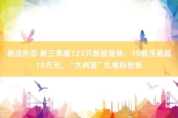 吞没形态 前三季度123只新股登场：10股浮盈超10万元，“大肉签”扎堆科创板