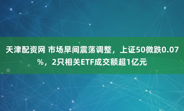 天津配资网 市场早间震荡调整，上证50微跌0.07%，2只相关ETF成交额超1亿元
